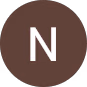 Brown circle with a white capital letter N centered inside.
